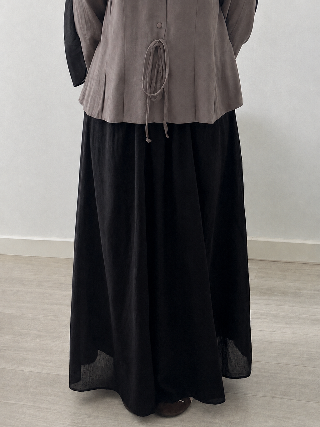 Summer Maxi Skirt In Black