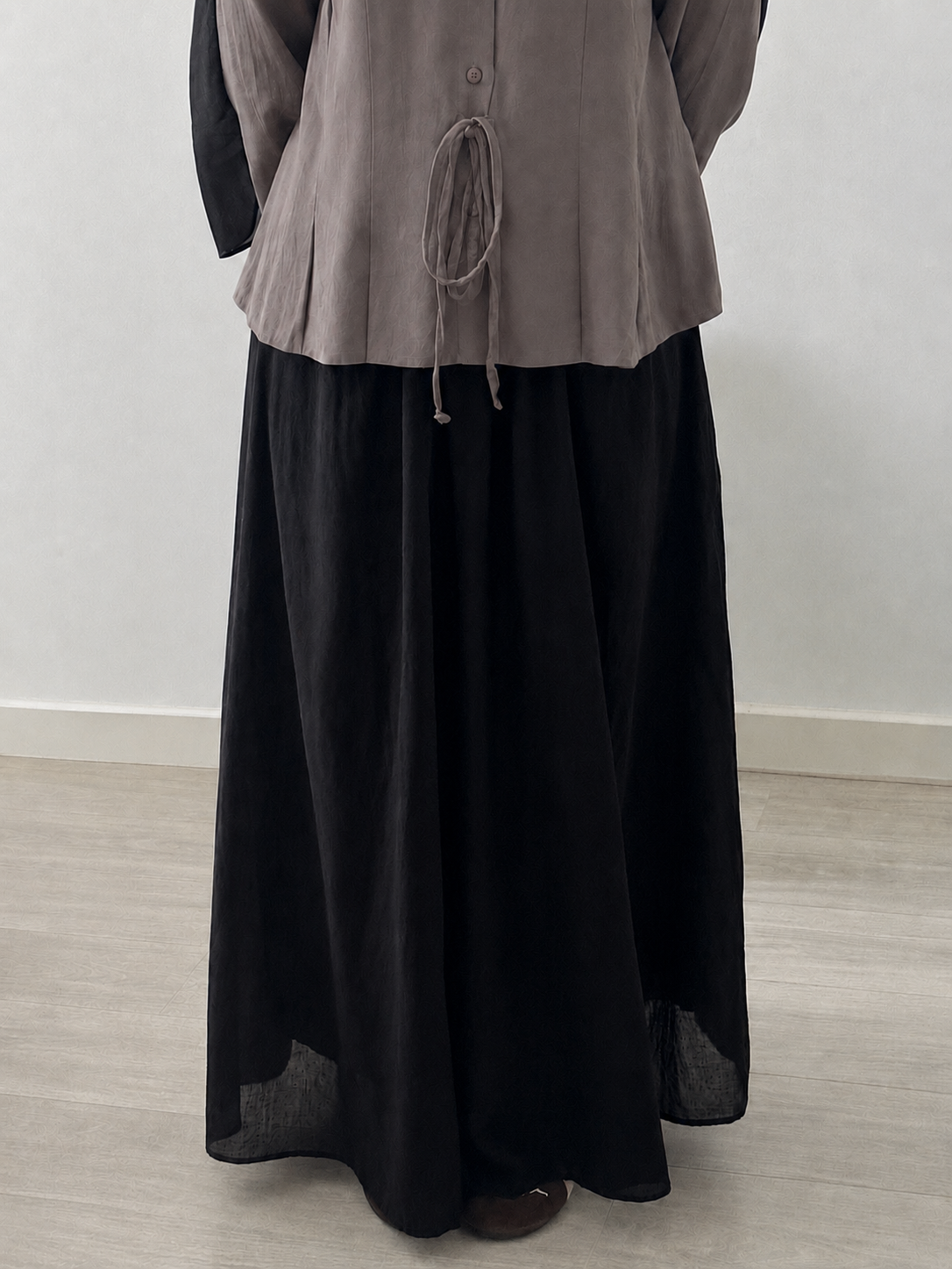 Summer Maxi Skirt In Black