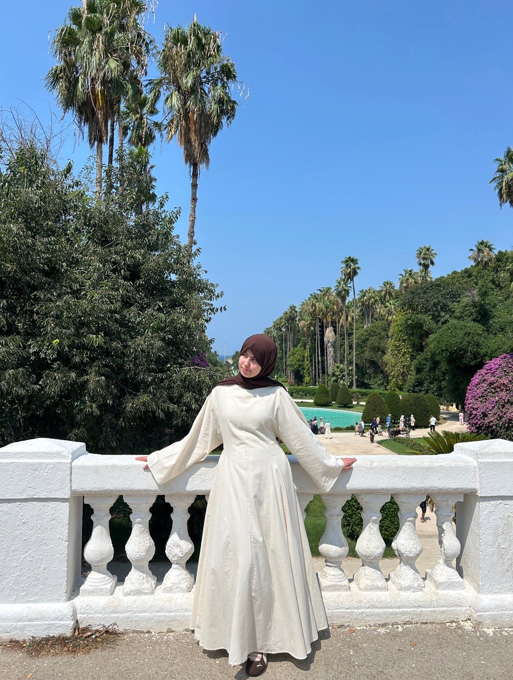 Long Sleeve Tie Maxi Dress In Cream