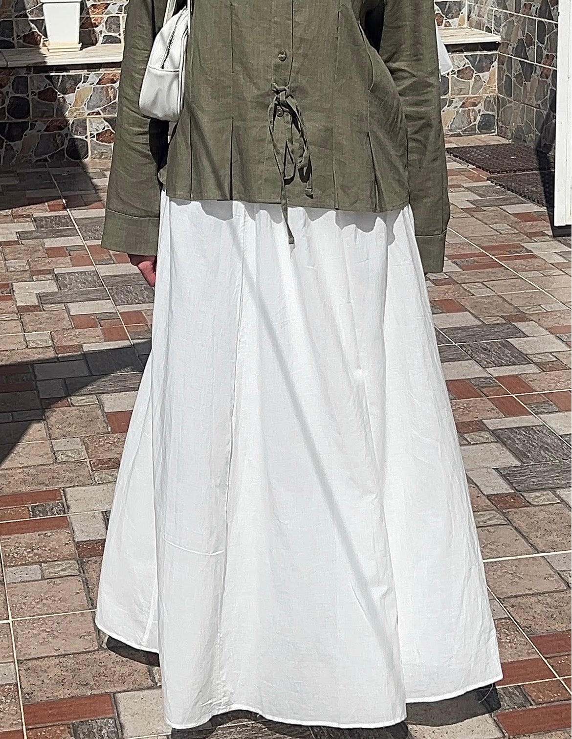 Summer Maxi Skirt In White